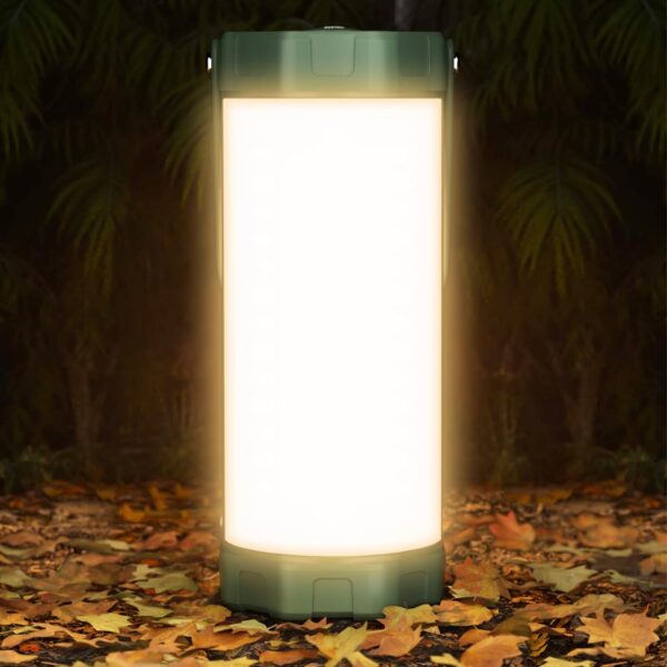 Camping Lantern Rechargeable, Up to 80Hrs, 5000mAh 106 LED Lantern with 5 Brightness 3 Modes & SOS, IP68 Waterproof, Max 1200LM, Camping Light for Power Outages Hiking Emergency Hurricane